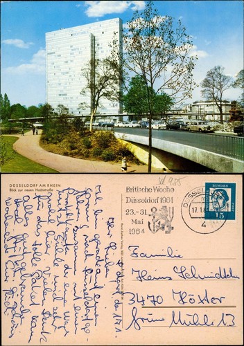 Ansichtskarte düsseldorf - ansichtskarte,