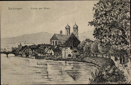 Bad säckingen am - ak,