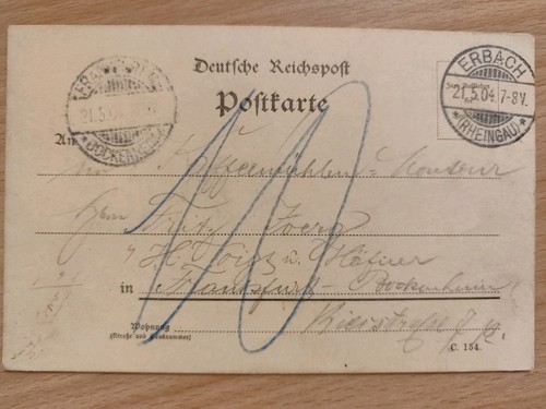 Historische postkarte 1904 - postkarte,