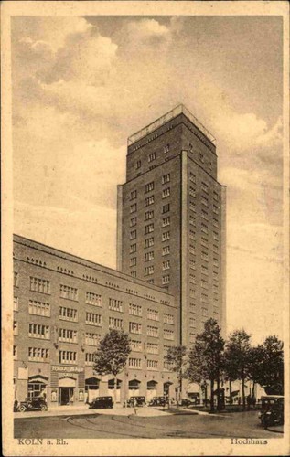 Köln rhein 1934 hochhaus - am, ~1934