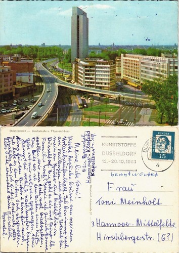 Ansichtskarte düsseldorf - ansichtskarte,