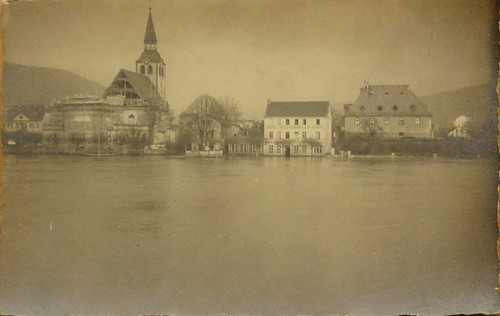 Photokarte hochwasser bad - photokarte,