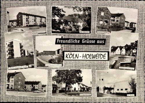 Holweide köln rhein - ak, am