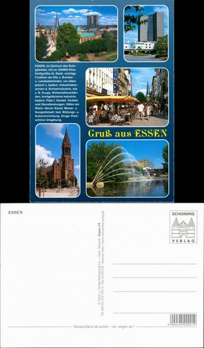 Ansichtskarte essen - essen, (ruhr)