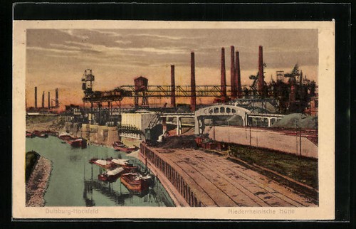 Duisburg hochfeld - ak, duisburg-hochfeld