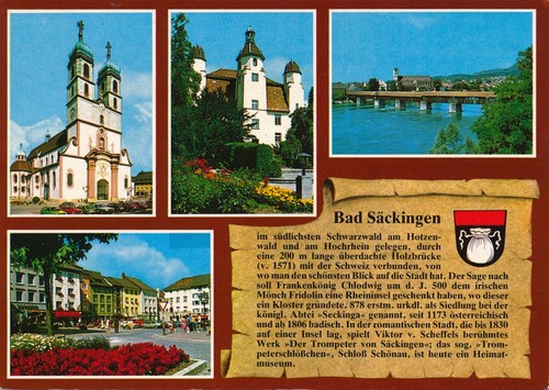 Bad säckingen hochrhein - ak,